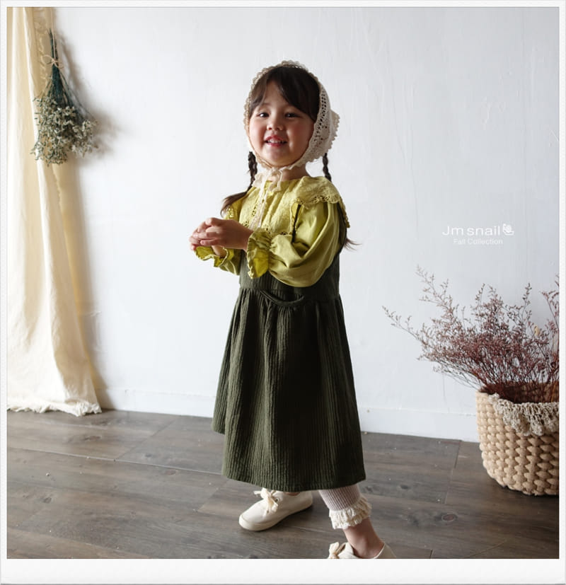 Jm Snail - Korean Children Fashion - #kidzfashiontrend - Honey Stitch One-piece - 9