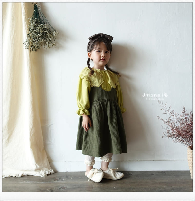 Jm Snail - Korean Children Fashion - #littlefashionista - Honey Stitch One-piece - 11