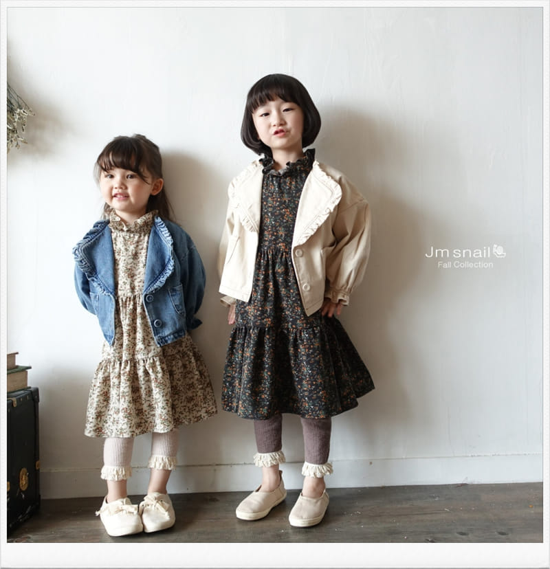 Jm Snail - Korean Children Fashion - #Kfashion4kids - Denim Frill Jacket - 4
