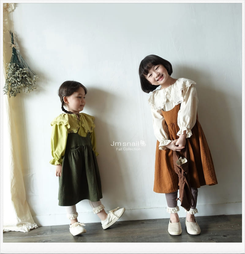 Jm Snail - Korean Children Fashion - #magicofchildhood - Honey Stitch One-piece - 12