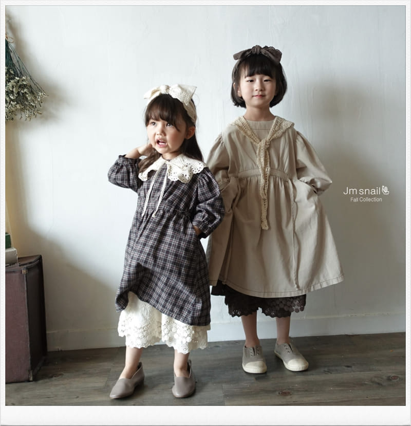 Jm Snail - Korean Children Fashion - #littlefashionista - Latte One-piece - 4
