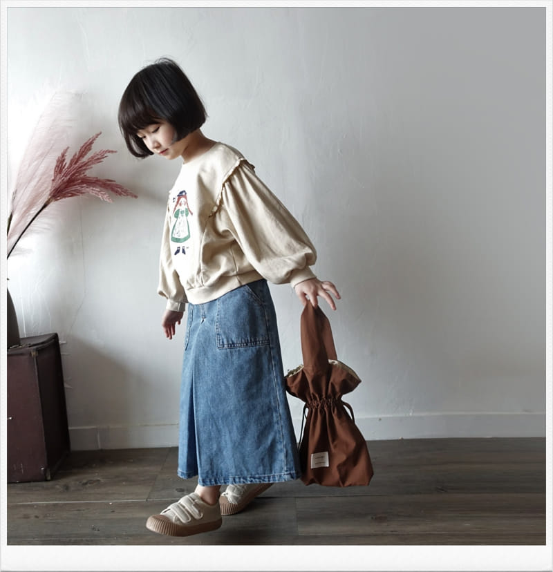 Jm Snail - Korean Children Fashion - #minifashionista - Dear Shirring Sweatshirt - 7