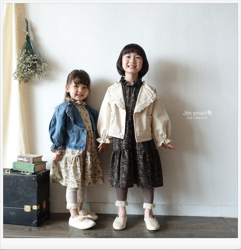 Jm Snail - Korean Children Fashion - #minifashionista - Denim Frill Jacket - 6