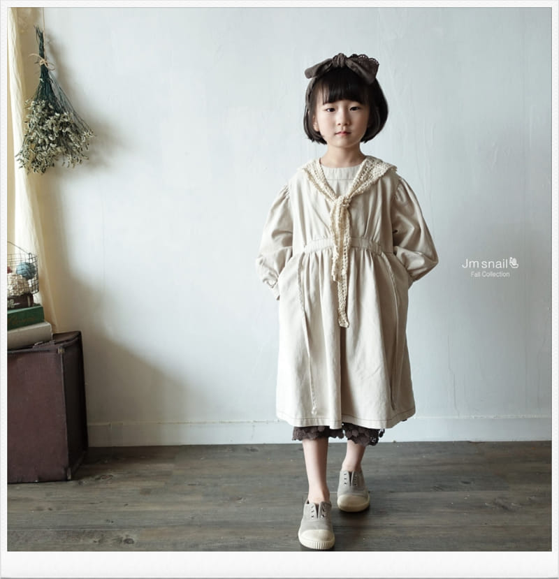 Jm Snail - Korean Children Fashion - #prettylittlegirls - Latte One-piece - 6