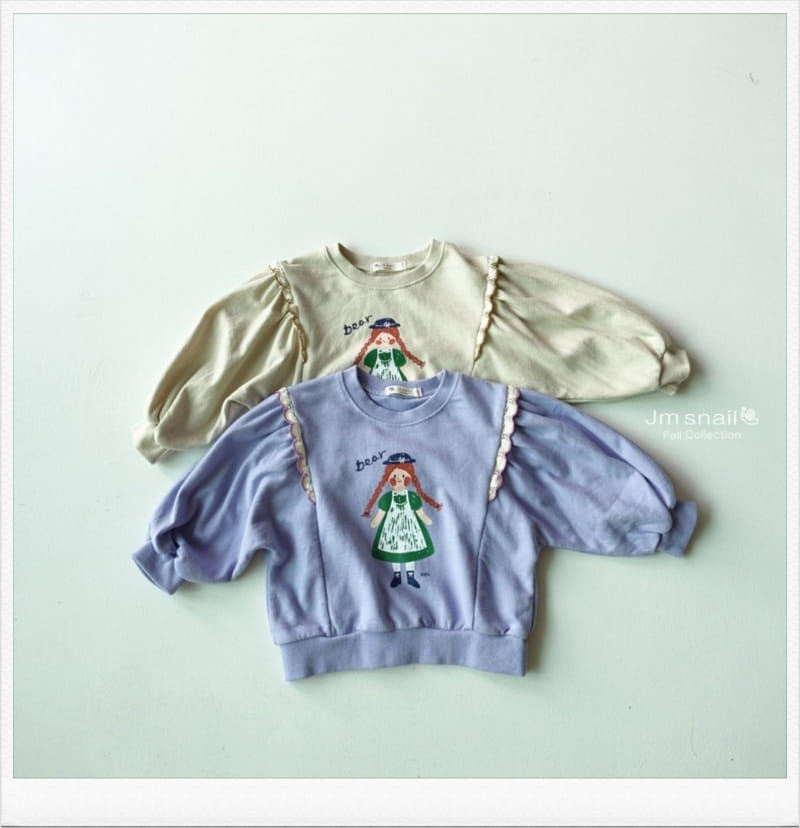 Jm Snail - Korean Children Fashion - #stylishchildhood - Dear Shirring Sweatshirt - 11