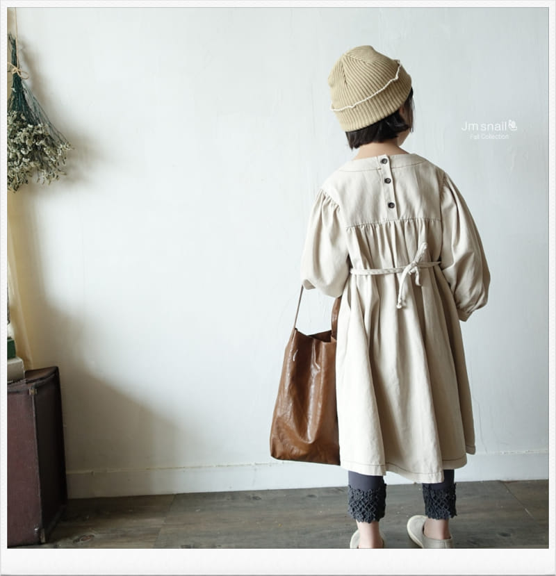 Jm Snail - Korean Children Fashion - #stylishchildhood - Latte One-piece - 9