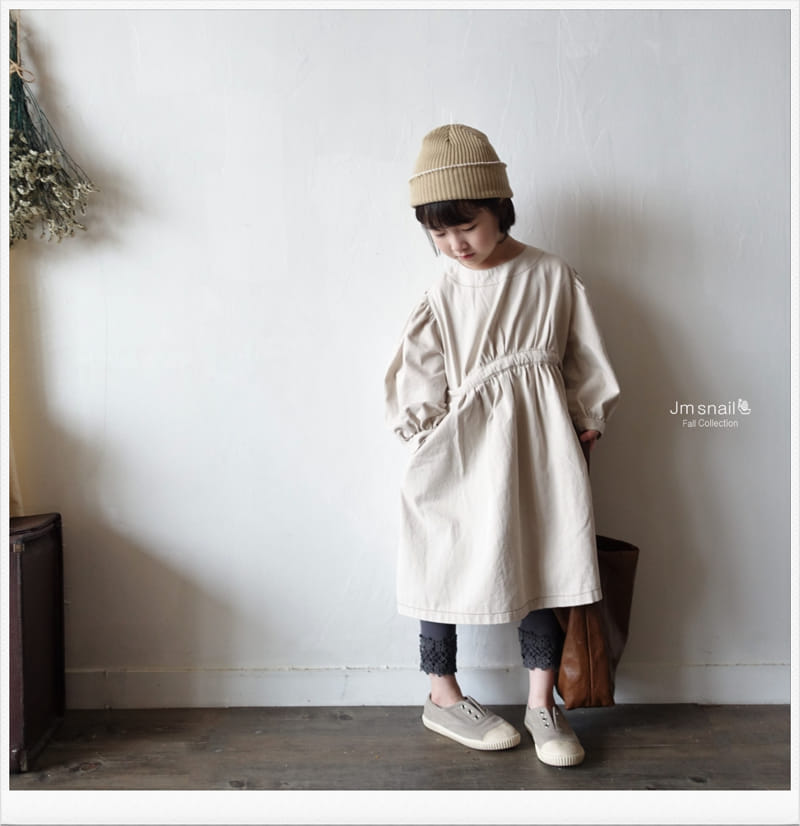 Jm Snail - Korean Children Fashion - #toddlerclothing - Latte One-piece - 8