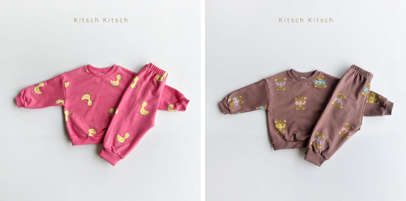 Kitsch Kitsch - Korean Children Fashion - #Kfashion4kids - Sweet Top Bottom Set - 2