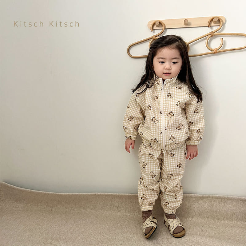 Kitsch Kitsch - Korean Children Fashion - #discoveringself - Pattern Windbreaker Top Bottom Set - 7