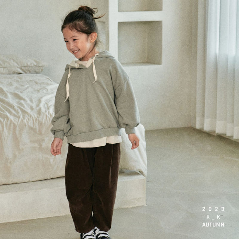 Kk - Korean Children Fashion - #Kfashion4kids - Open Hoody Tee - 2