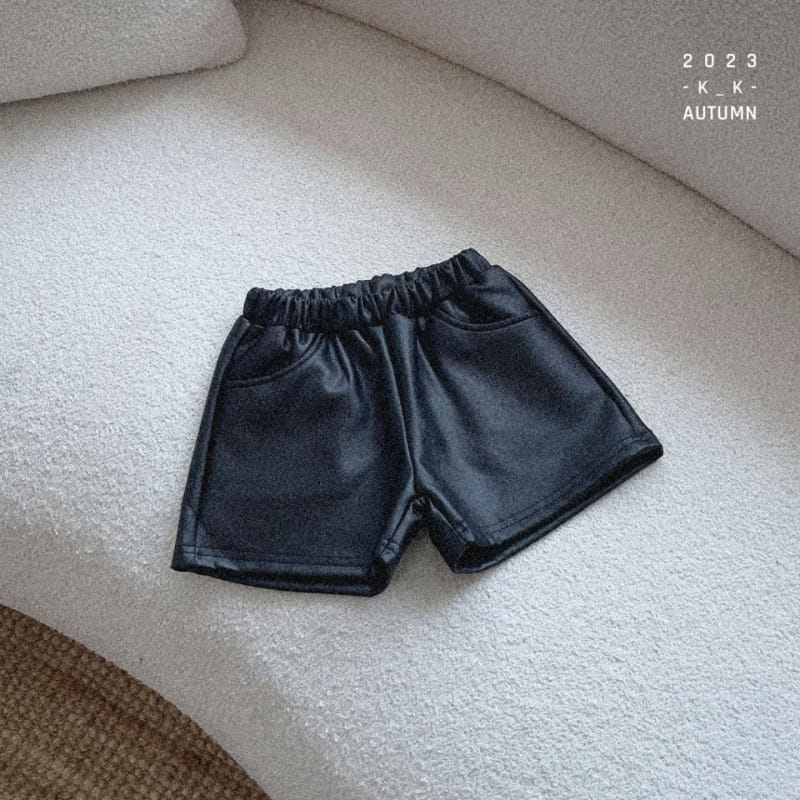 Kk - Korean Children Fashion - #kidsshorts - Coco Leather Sambuu Pants