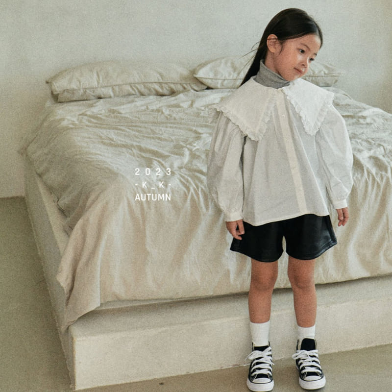 Kk - Korean Children Fashion - #kidzfashiontrend - Coco Leather Sambuu Pants - 3