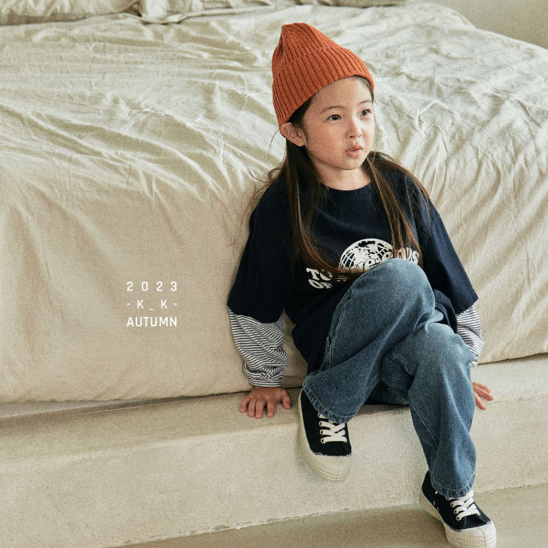 Kk - Korean Children Fashion - #magicofchildhood - Us Layered Tee - 3