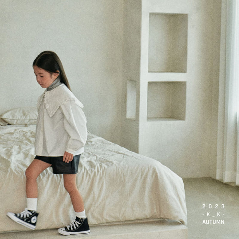 Kk - Korean Children Fashion - #magicofchildhood - Coco Leather Sambuu Pants - 6