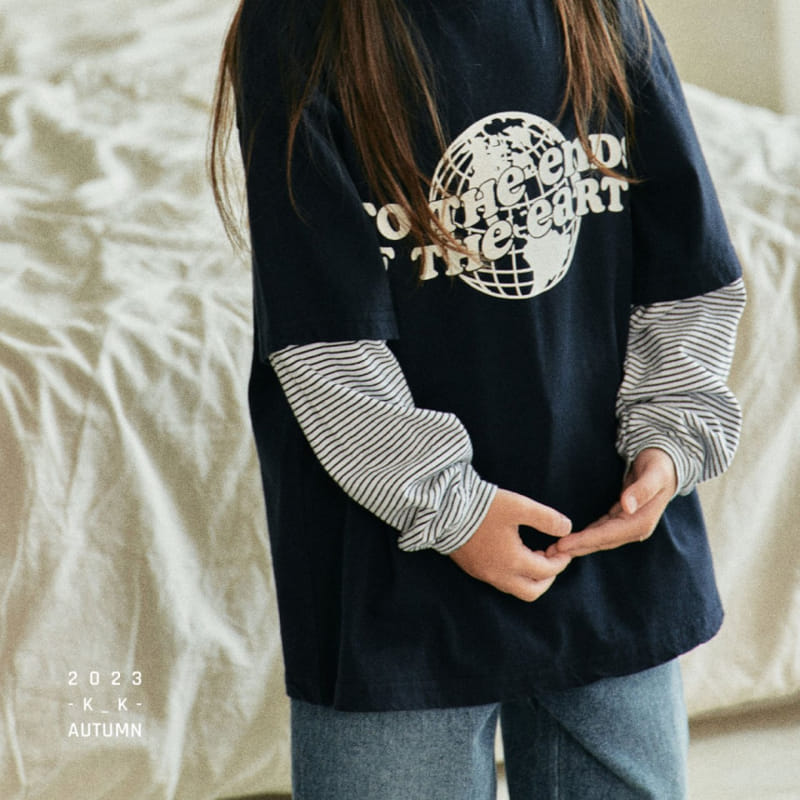 Kk - Korean Children Fashion - #stylishchildhood - Us Layered Tee - 8