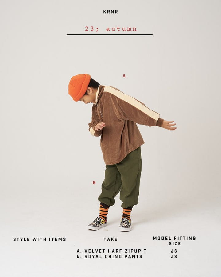 Kurenard - Korean Children Fashion - #fashionkids - Velvet Zip-up Tee - 9