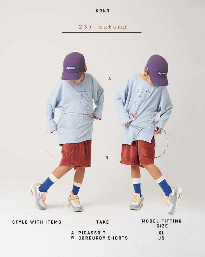 Kurenard - Korean Children Fashion - #kidsshorts - Picaso Tee - 6