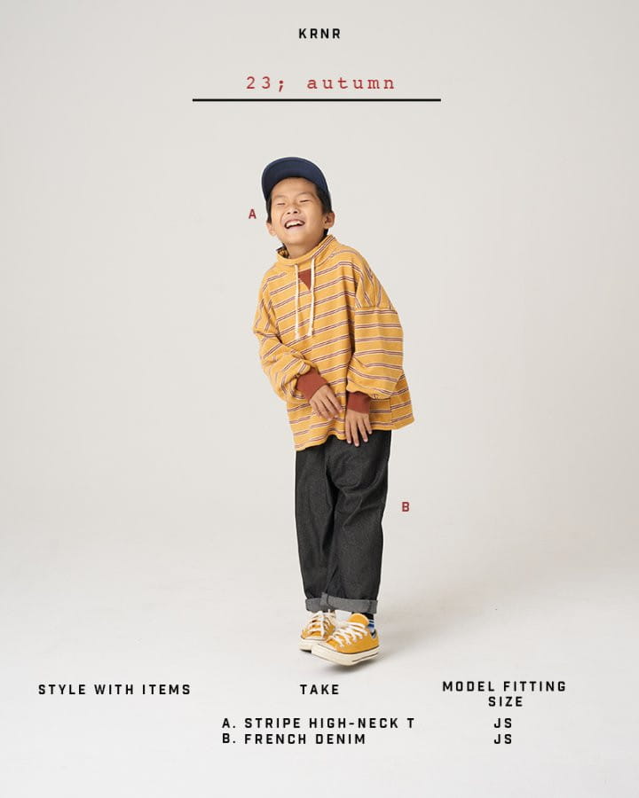Kurenard - Korean Children Fashion - #kidsshorts - Stripes Tee - 12