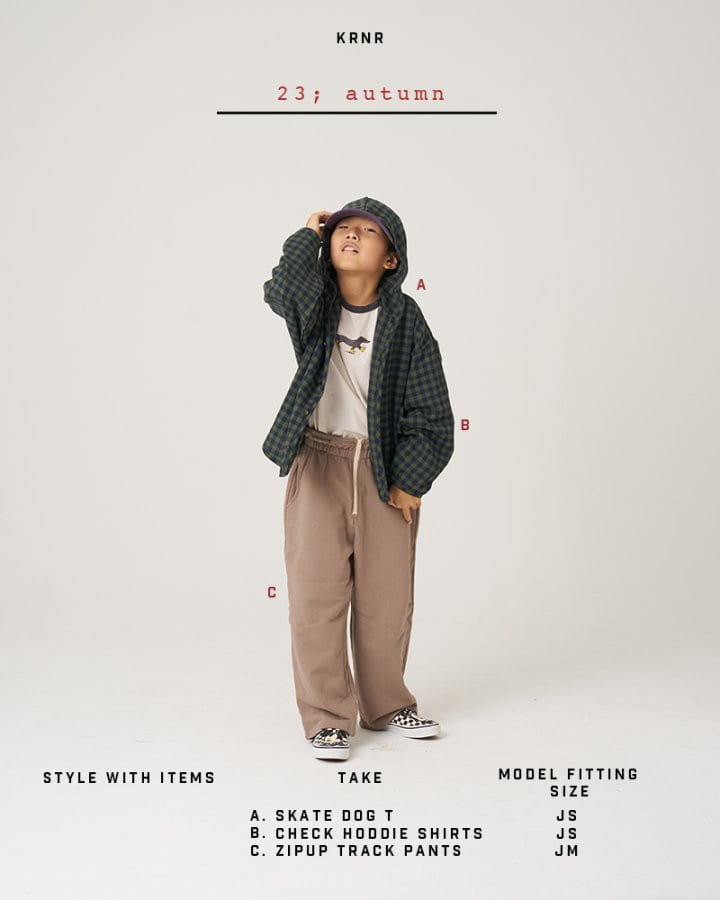 Kurenard - Korean Children Fashion - #kidzfashiontrend - Check Hoody Shirt - 11