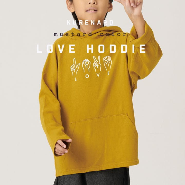 Kurenard - Korean Children Fashion - #littlefashionista - Love Hoody - 3