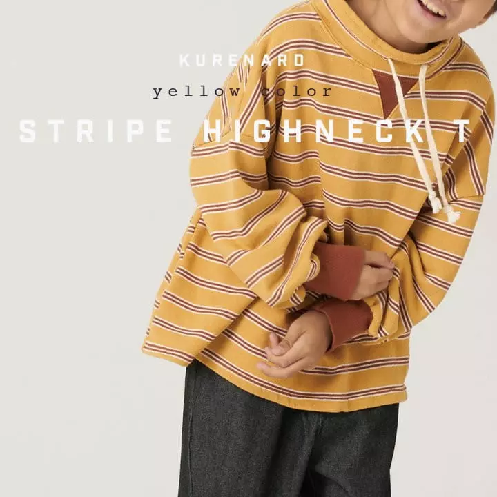 Kurenard - Korean Children Fashion - #prettylittlegirls - Stripes Tee - 4