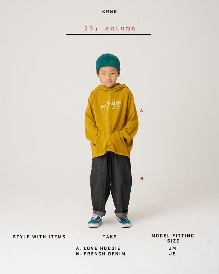 Kurenard - Korean Children Fashion - #toddlerclothing - Love Hoody - 8