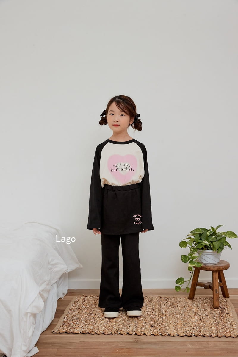 Lago - Korean Children Fashion - #discoveringself - Love Raglan Sweatshirt - 10