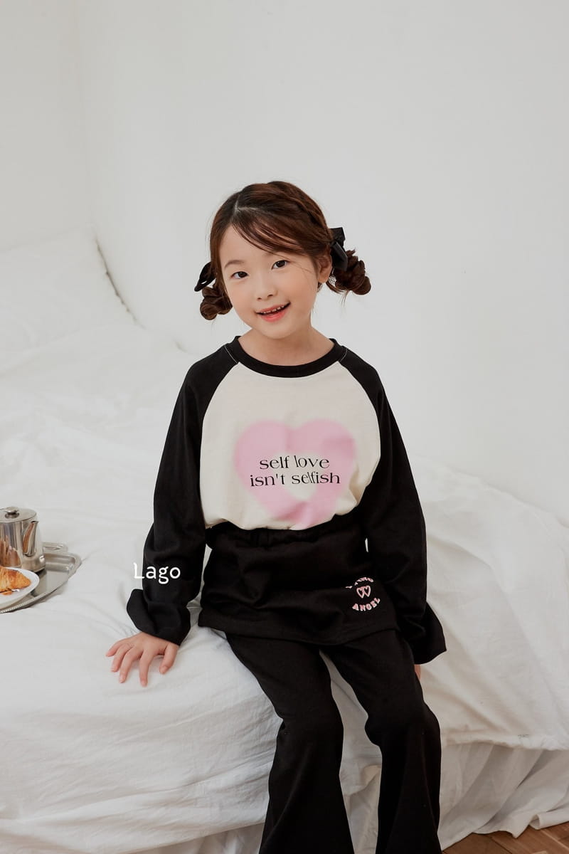 Lago - Korean Children Fashion - #fashionkids - Love Raglan Sweatshirt - 11