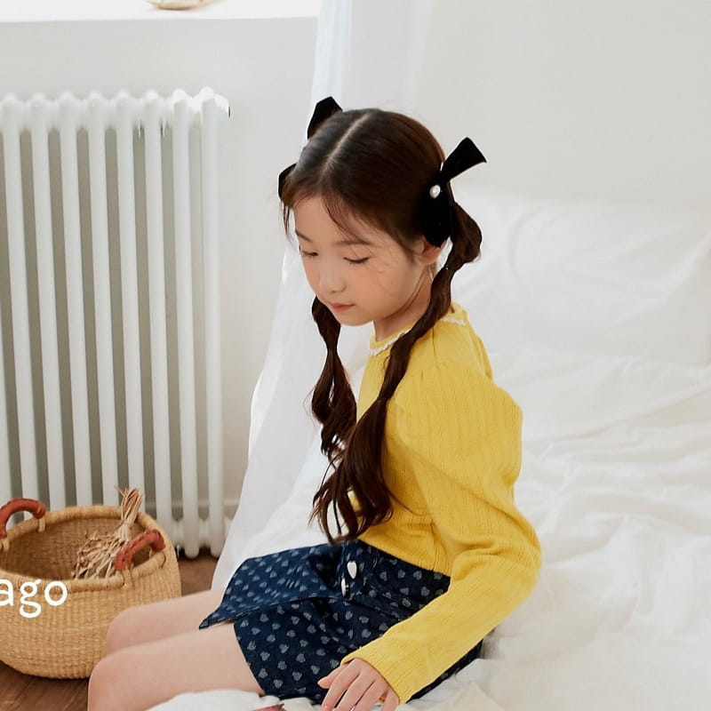 Lago - Korean Children Fashion - #magicofchildhood - Velvet Ribbon Hairpin - 4
