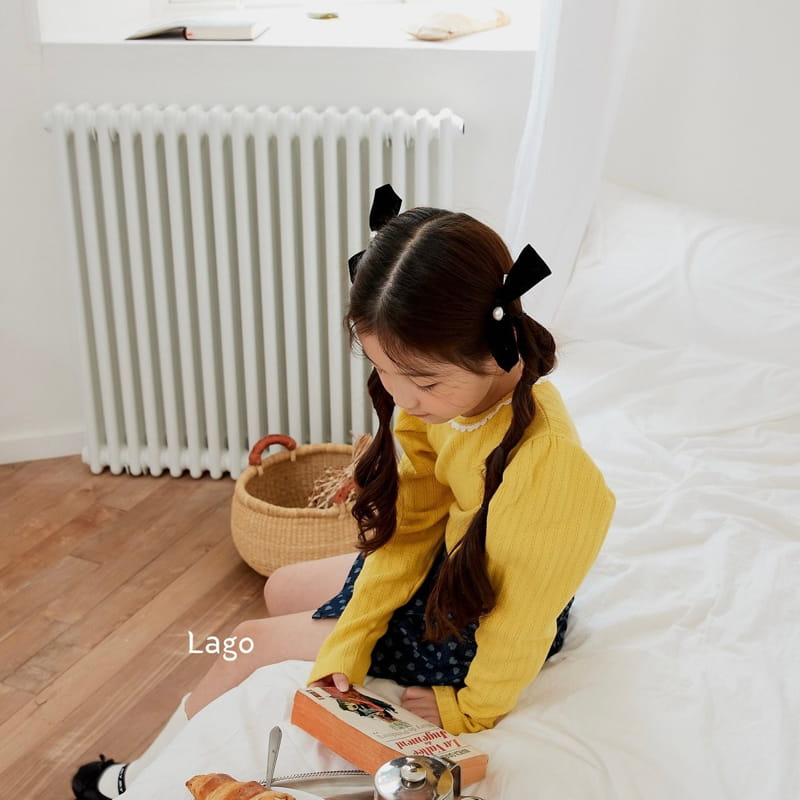 Lago - Korean Children Fashion - #prettylittlegirls - Velvet Ribbon Hairpin - 5