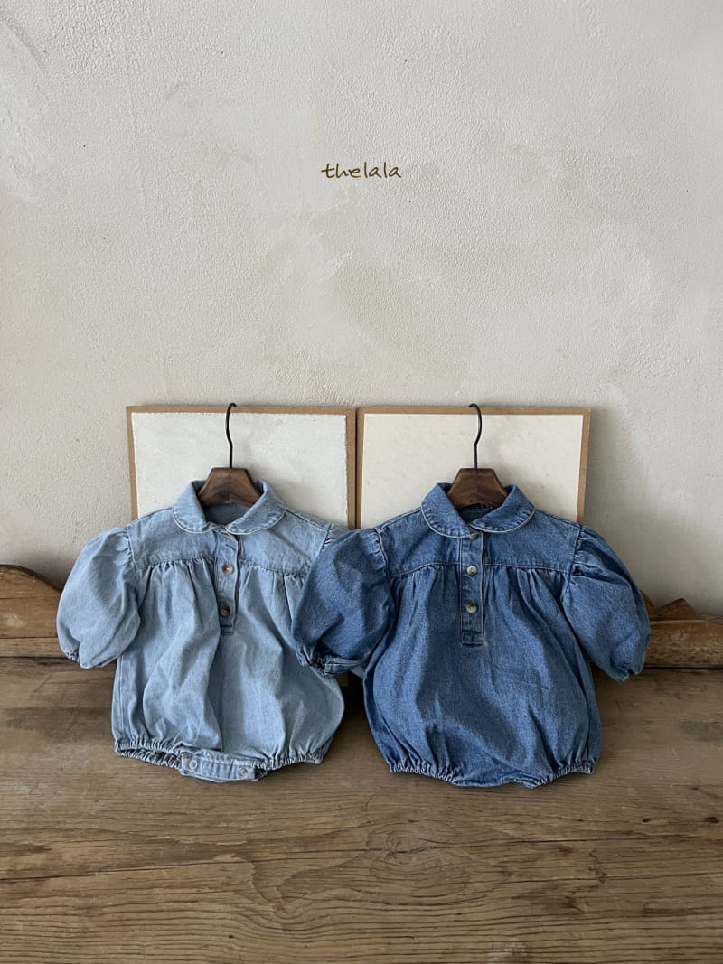 Lala - Korean Baby Fashion - #babyboutiqueclothing - Lumi Denim Bodysuit - 8