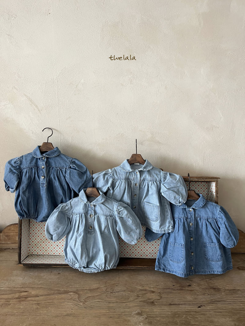 Lala - Korean Baby Fashion - #babyoutfit - Lumi Denim Bodysuit