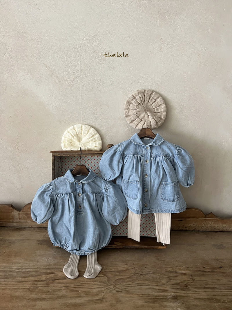Lala - Korean Baby Fashion - #babywear - Lumi Denim Bodysuit - 4