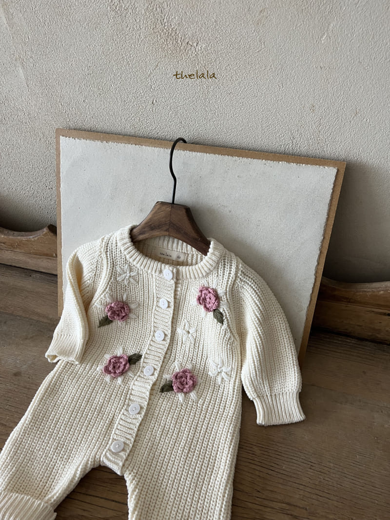Lala - Korean Baby Fashion - #onlinebabyboutique - Big Flower Bodysuit - 11