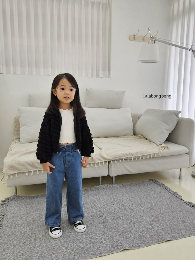 Lalabongbong - Korean Children Fashion - #Kfashion4kids - Frill Jeans - 10