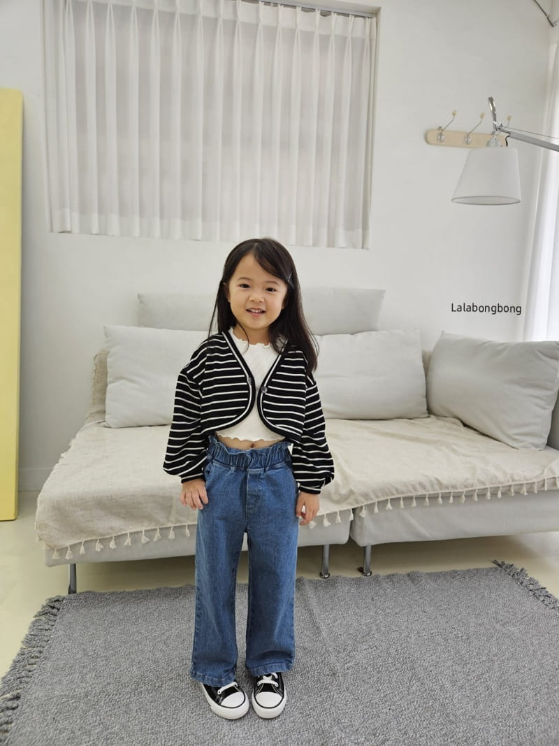 Lalabongbong - Korean Children Fashion - #childofig - Frill Jeans - 2