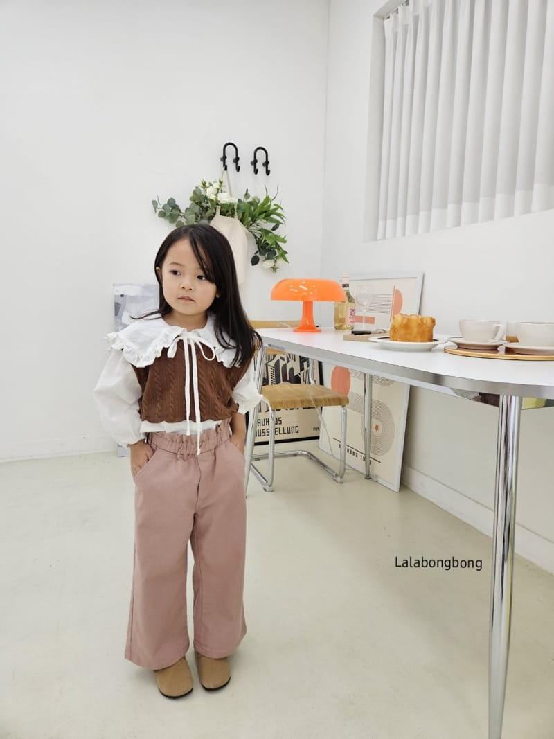 Lalabongbong - Korean Children Fashion - #designkidswear - Frill Pants - 5