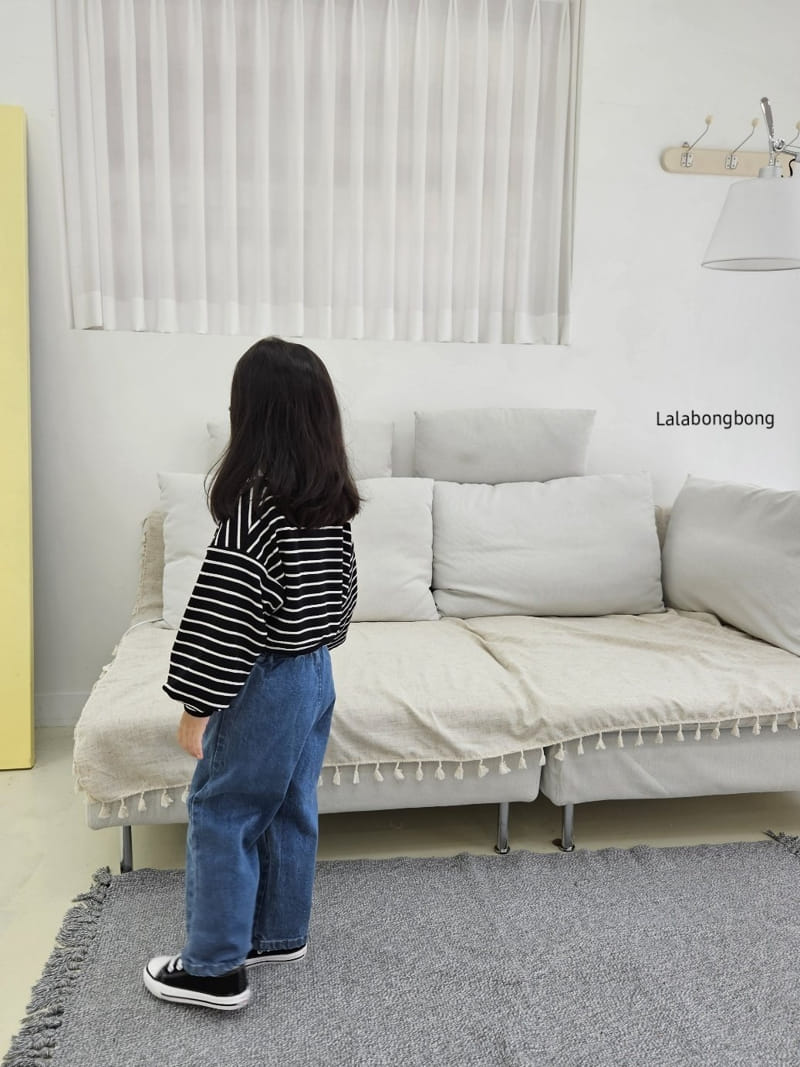 Lalabongbong - Korean Children Fashion - #childrensboutique - Frill Jeans - 4