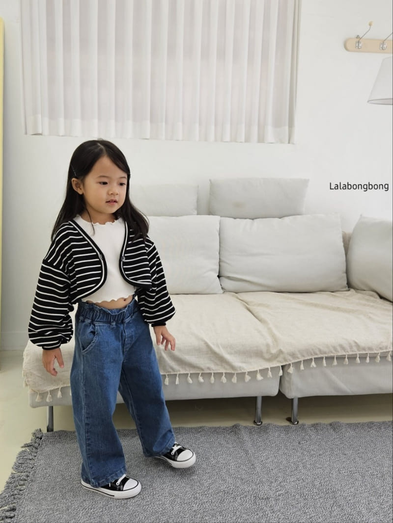 Lalabongbong - Korean Children Fashion - #fashionkids - Frill Jeans - 6