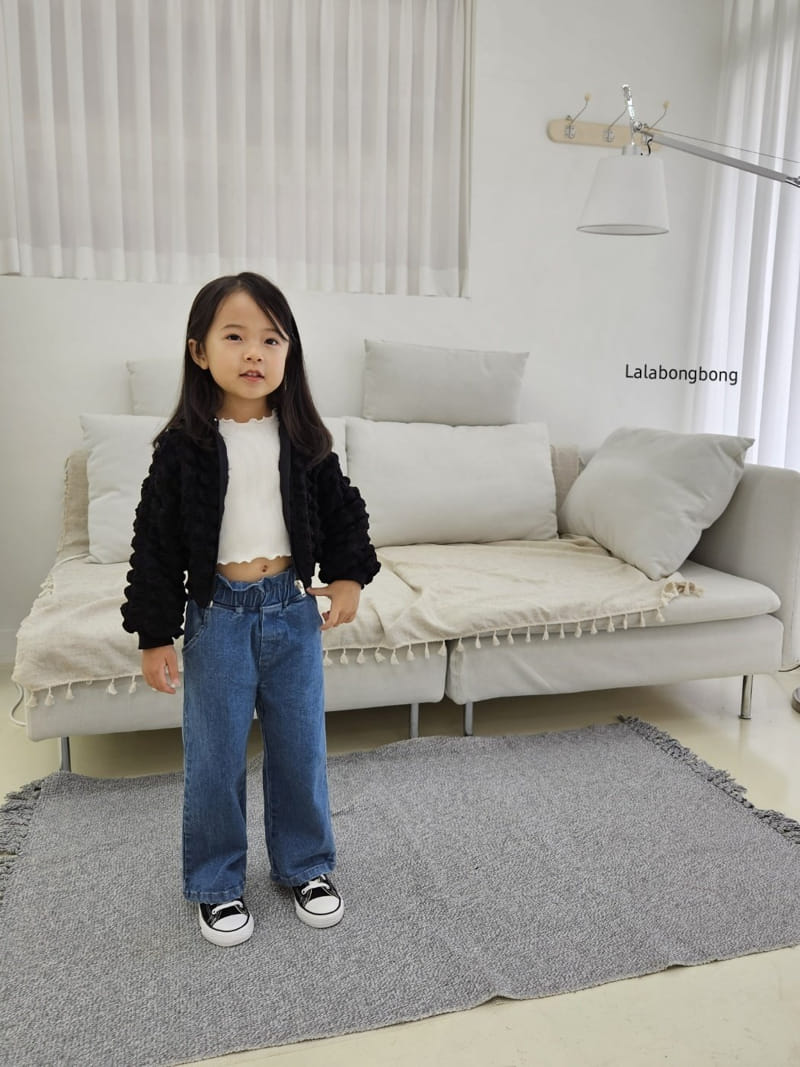 Lalabongbong - Korean Children Fashion - #kidsstore - Frill Jeans - 8