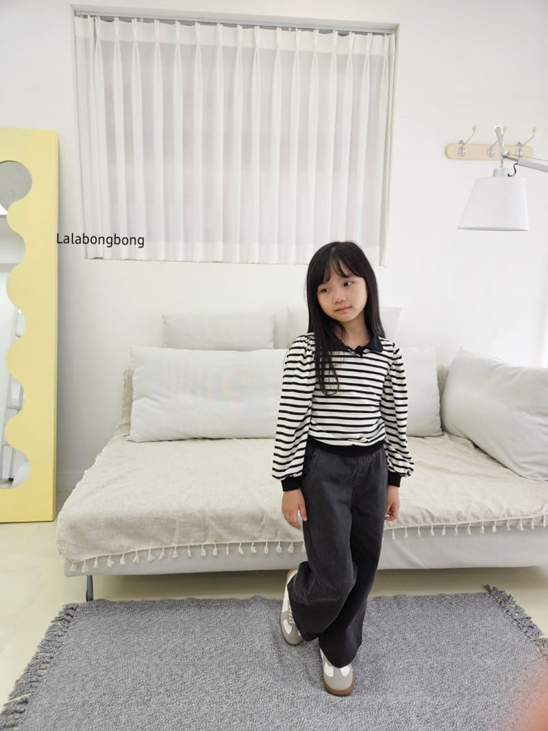 Lalabongbong - Korean Children Fashion - #kidsstore - Candy Collar Tee - 2