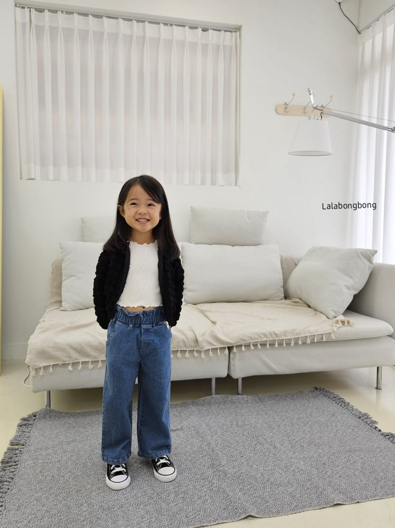 Lalabongbong - Korean Children Fashion - #kidzfashiontrend - Frill Jeans - 9