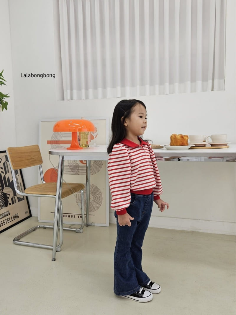Lalabongbong - Korean Children Fashion - #kidzfashiontrend - Candy Collar Tee - 3