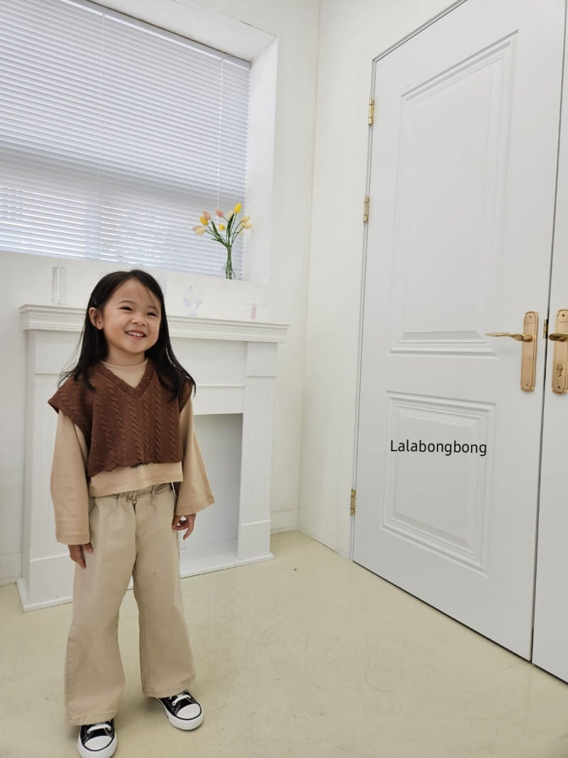 Lalabongbong - Korean Children Fashion - #kidsstore - Twist Vest - 4