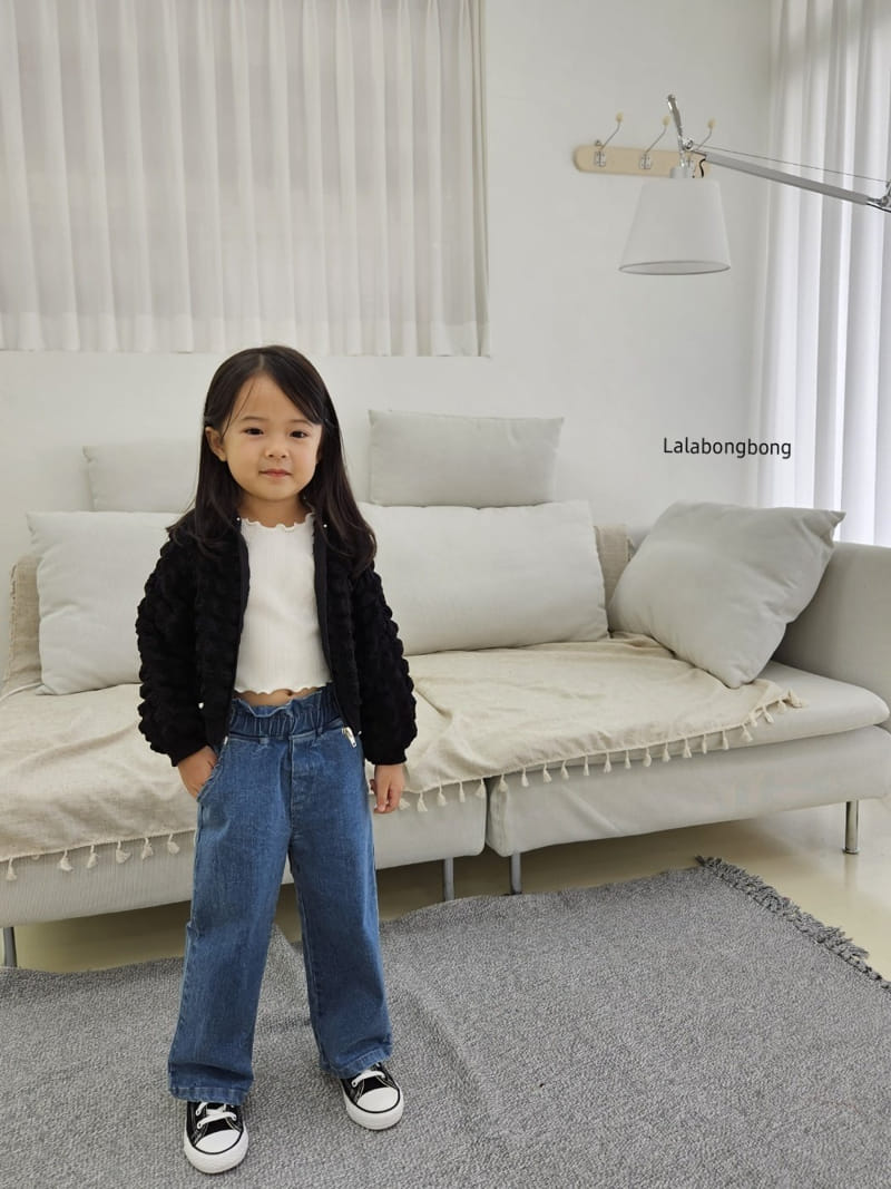 Lalabongbong - Korean Children Fashion - #littlefashionista - Frill Jeans - 11