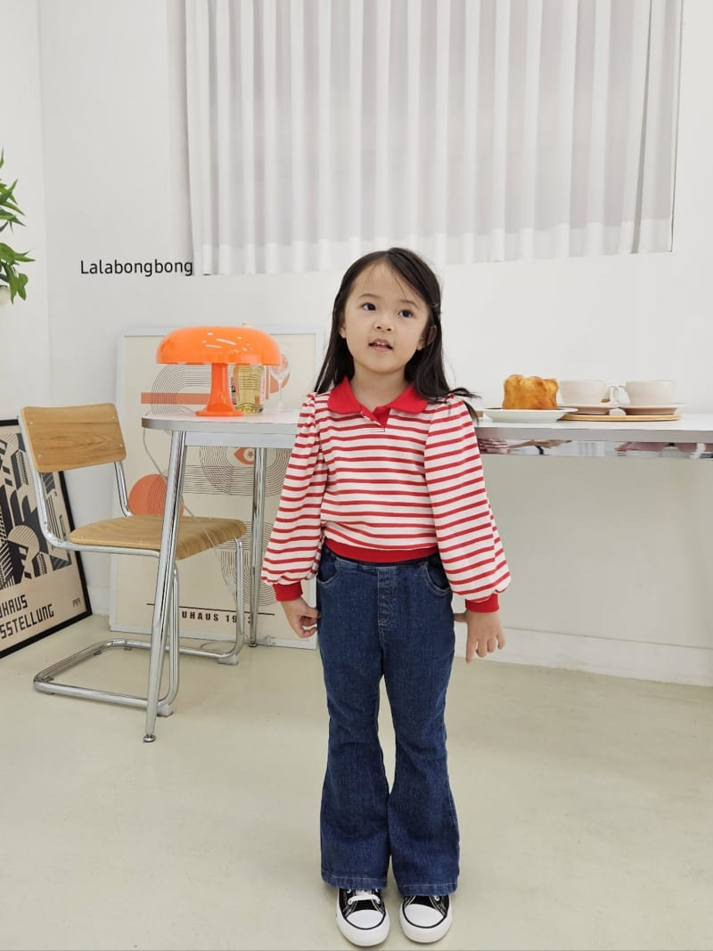 Lalabongbong - Korean Children Fashion - #littlefashionista - Candy Collar Tee - 5