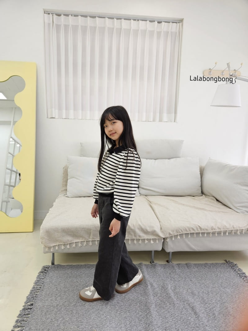 Lalabongbong - Korean Children Fashion - #prettylittlegirls - Candy Collar Tee - 8
