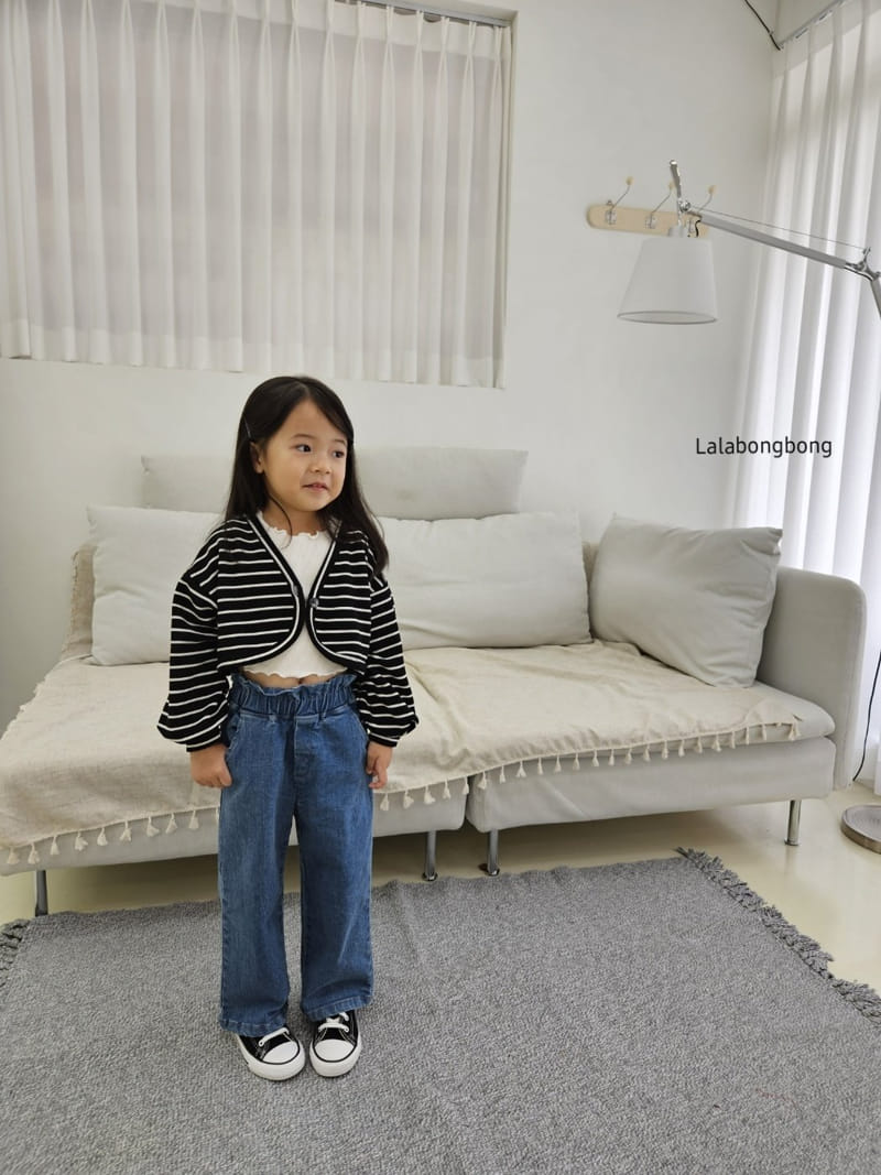 Lalabongbong - Korean Children Fashion - #stylishchildhood - Frill Jeans
