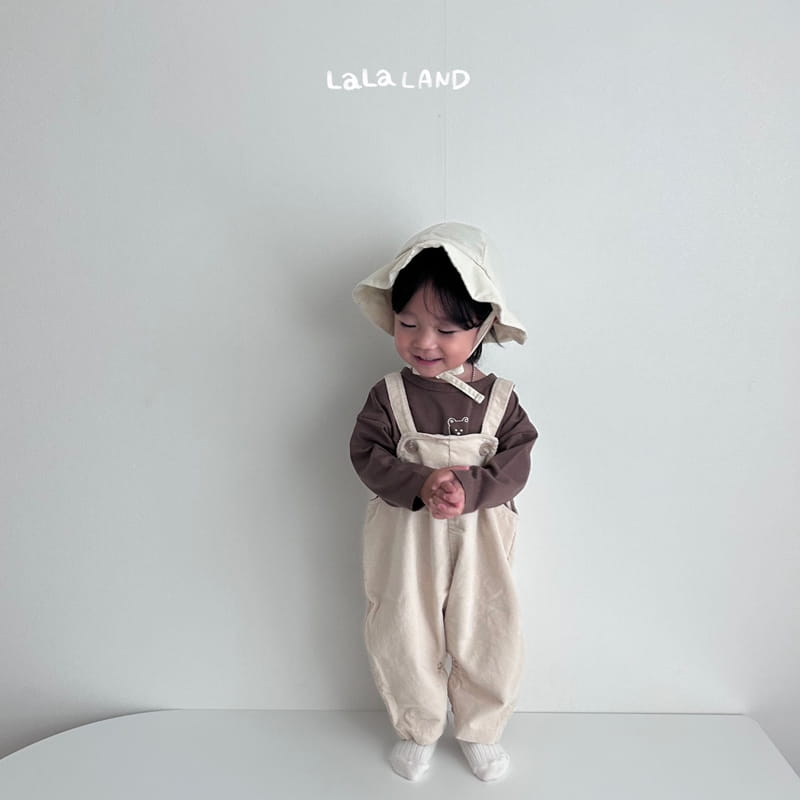 Lalaland - Korean Baby Fashion - #babyboutique - Bebe Rib Mini Pocket Dungarees - 5