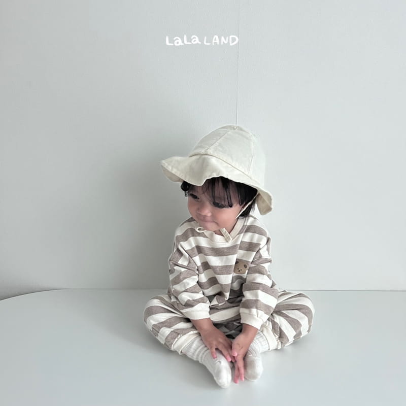 Lalaland - Korean Baby Fashion - #smilingbaby - Bebe Stripes Bodysuit - 4